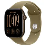 Nutikell APPLE WATCH SERIES 12 GPS 46mm, tume pronks/oliivroheline