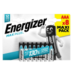 Patarei ENERGIZER MAX PLUS AAA 8-pakk