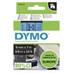 Markeerimisteip DYMO D1 STANDARD 9 mm, must sinisel taustal