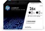 Toonerkassett HP 26X 2-pakk, must