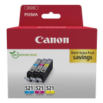Tindikassett CANON CLI-521 CMY multipack