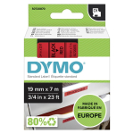 Kleepkirjalint DYMO D1 19mm 7m, must/punane