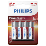 Patarei PHILIPS POWER AA 4-pakk