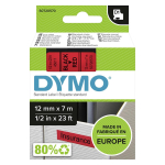 Kleepkirjalint DYMO D1 12mm, must/punane