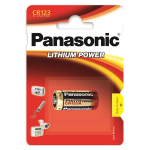 Patarei PANASONIC CR123A liitium