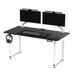 Elektriliselt reguleeritav laud ULTRADESK UPLIFT 160x75 cm, valge-must
