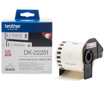 Etiketirull BROTHER DK-22251, must/punane/valgel