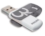 USB-v&auml;lkm&auml;lu PHILIPS 32 GB, oranž/valge