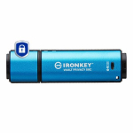 USB-v&auml;lkm&auml;lu IRONKEY VAULT PRIVACY 50 64 GB USB-C, must/sinine