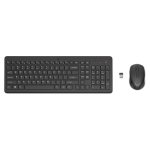 Juhtmevaba klaviatuuri ja hiire komplekt HP 330, must