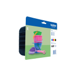 Tindikassett BROTHER LC-221 mitmikpakend 4 tk, must/ts&uuml;aan/magenta/kollane