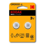 Patarei KODAK MAX CR2032 2-pakk
