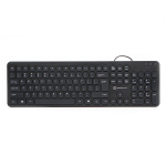 Klaviatuur POWERTON LIFE SLIM USB, must