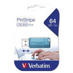 M&auml;lupulk VERBATIM PINSTRIPE 64GB, sinine