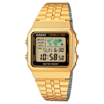 Digitaalne k&auml;ekell CASIO A500WGA-1 39 mm, kuldne