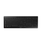 Klaviatuur CHERRY STREAM WIRELESS t&auml;issuuruses juhtmevaba, must