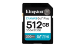 M&auml;lukaart KINGSTON CANVAS GO! PLUS 512 GB SDXC, must