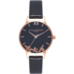 K&auml;ekell OLIVIA BURTON OB16CH06 30 mm, must/roosa
