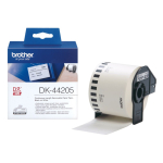 Etiketirull BROTHER DK-44205 62 mm x 30,48 m, must valgel taustal
