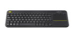 Klaviatuur LOGITECH K400 PLUS juhtmevaba puuteplaadiga, must
