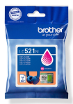 Tindikassett BROTHER LC521M, magenta