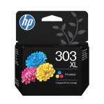 Tindikassett HP 303XL kolmev&auml;rviline