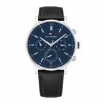 K&auml;ekell TOMMY HILFIGER 2770161 meestele 44 mm, must/hall