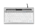 Klaviatuur S-BOARD 840 kompaktne juhtmega, helehall/valge