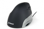 Ergonoomiline hiir EVOLUENT STANDARD vertikaalne, must/hall/h&otilde;be