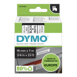 Kleepkirjalint DYMO D1 19mm, must/valge