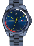 K&auml;ekell TOMMY HILFIGER TH1791689 meestele 44mm, must/sinine