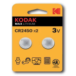 Patarei KODAK MAX CR2450 liitium 2 tk