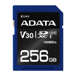 M&auml;lukaart ADATA PREMIER PRO 256 GB SDXC UHS-I, must/sinine