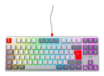 M&auml;nguklaviatuur CHERRY K4V2 TKL, hall/helehall/punane