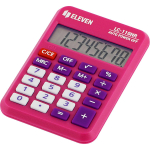 Taskukalkulaator ELEVEN LC-110NR-PK 8-kohaline, roosa