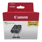 Tindikassett CANON PGI-35 BK must, 2 tk