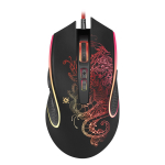 Juhtmega hiir DEFENDER VENOM GM-640L, must