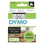 Kleepkirjalint DYMO D1 24mm, must/valge