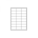 Kleebisetiketid LOGO 66x33.8mm A4, valge