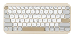 Klaviatuur ASUS MARSHMALLOW KW100 juhtmevaba Bluetooth, beež/hall/valge