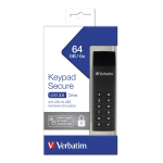 M&auml;lupulk VERBATIM KEYPAD SECURE 64GB, must