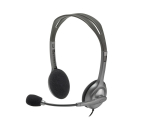 K&otilde;rvaklapp LOGITECH H110 juhtmega, hall/tumehall