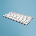 Klaviatuur R-GO COMPACT juhtmevaba Bluetooth AZERTY, valge
