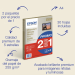Fotopaber EPSON PREMIUM GLOSSY A4, 30 lehte