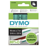 Markeerimisteip DYMO D1 STANDARD 19 mm, must rohelisel taustal