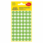 Kleebisetiketid AVERY ZWECKFORM 12 mm, neoonroheline