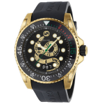 K&auml;ekell GUCCI MAN YA136219 45mm, must/kuldne