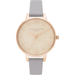 K&auml;ekell OLIVIA BURTON OB16GD45 naistele 34 mm, hall/roosa