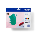 Tindikassett BROTHER LC-227XLVALBP 4 tk, must/ts&uuml;aan/magenta/kollane