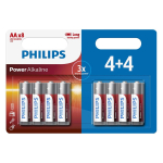 Patareid PHILIPS AA leelispatareid 8-pakk